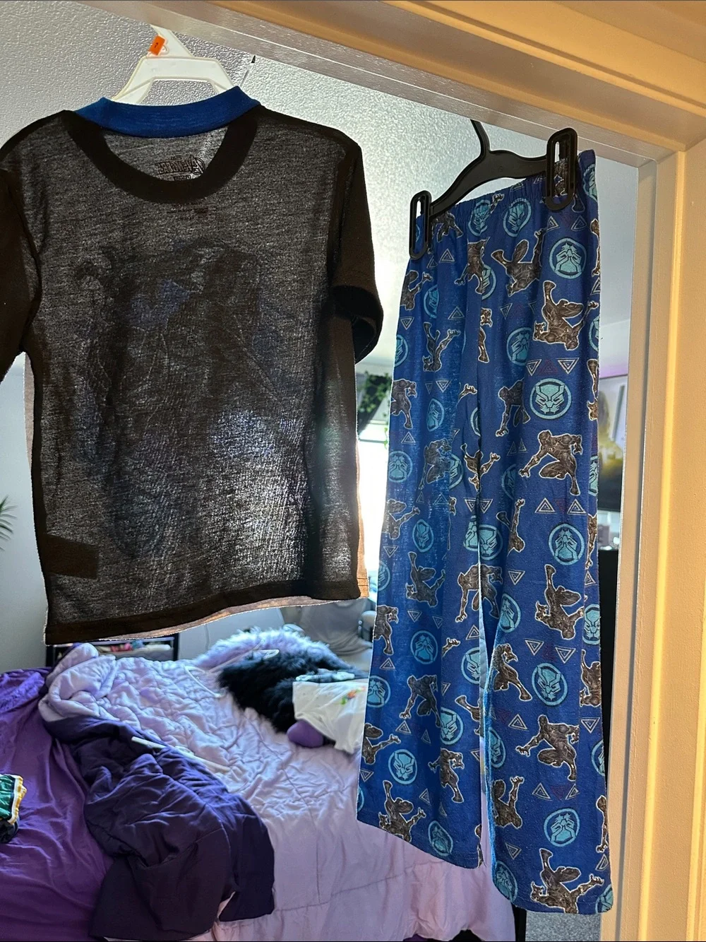 Marvel Black Panther Blue and Gray Boys' Pajama Set